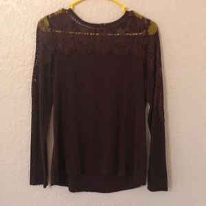 long sleeve knit shirt